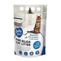 Premium Silica kattenbakvulling, 5 liter, biologisch afbreekbaar, extra fijne en zachte korrels, 100% natuurlijk product, hoge absorptie, neutraliseert slechte geuren, super zuinig, schone poten