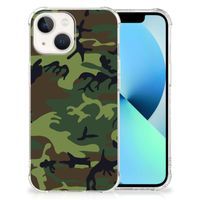 iPhone 13 Doorzichtige Silicone Hoesje Army Dark - thumbnail