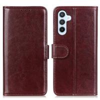 Samsung Galaxy S24 Wallet Case met Magnetische Sluiting - Bruin - thumbnail