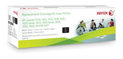 Xerox Zwarte toner cartridge. Gelijk aan HP Q2612A. Compatibel met HP LaserJet 1010/1012/1015/1018, 1020/1022, 3015/3020/3030/305x, M1005 MFP, M1319 MFP