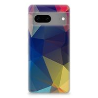 Google Pixel 7 TPU Hoesje Polygon Dark