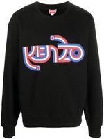 Kenzo logo-print cotton sweatshirt - Noir