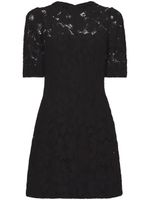 Proenza Schouler robe en dentelle à fleurs - Noir