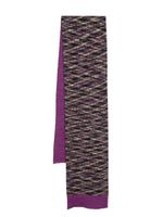 Missoni écharpe en intarsia à design réversible - Violet - thumbnail