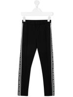 Balmain Kids pantalon de jogging à bande logo - Noir - thumbnail