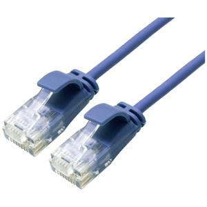 ROLINE UTP Data Center Patchkabel Cat.6A (Class EA), LSOH, extra dun, blauw, 0,15 m