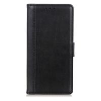 Shop4 - LG Velvet Hoesje - Wallet Case Grain Zwart