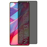 Xiaomi Redmi Note 13 Privacy Full Cover Glazen Screenprotector - Zwarte Rand