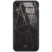 iPhone XR glazen hoesje ontwerpen - Marble grid