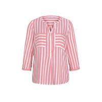 Tom Tailor gestreepte top roze/wit