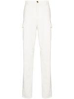 Brunello Cucinelli pantalon droit à poches cargo - Blanc