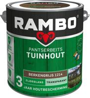 Rambo Pantserbeits Tuinhout Zijdeglans Transparant - 2,5 liter Berkengrijs