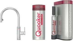 Quooker Flex met PRO3 boiler en CUBE reservoir 5-in-1 kokend water kraan Chroom