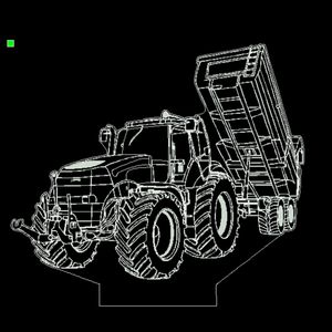 3D LED LAMP - TRACTOR MET AANHANGER 7