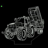 3D LED LAMP - TRACTOR MET AANHANGER 7 - thumbnail