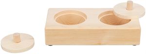 TRIXIE SNACK BOX VOOR RATTEN EN KONIJNEN HOUT 14X3X7 CM