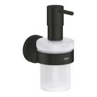 GROHE Start QuickFix Zeepdispenser - met houder - mat glas - matte black 411952430 - thumbnail