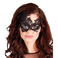 Zwart kanten oogmasker voor dames