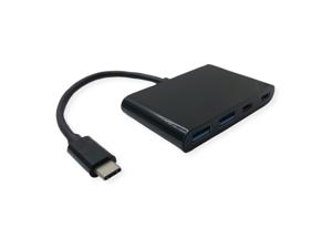 VALUE 14.99.5041 interface hub USB 3.2 Gen 1 (3.1 Gen 1) Type-C 1000 Mbit/s Zwart