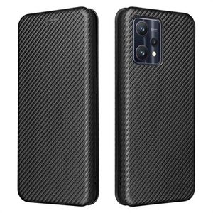 OnePlus Nord CE 2 Lite 5G Flip Case - Koolstofvezel - Zwart