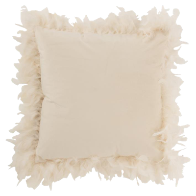 J-Line Kussen Pluimen Polyester Wit 45x45x13 J-Line Kussen Pluimen Polyester Wit 45x45x13