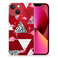 Apple iPhone 13 TPU Hoesje Flamingo Triangle