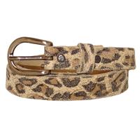 Take It Leren Riem Leopard Naturel | Maat 85