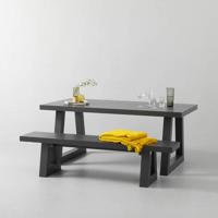 Wehkamp Home eettafel en eetkamerbankje Bronx 180 cm