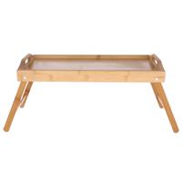 1x Bamboe ontbijt/schoot dienbladen/tafeltjes 50 x 30 cm   -