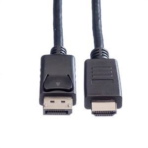 ROLINE DisplayPort Kabel DP - HDMI, M/M, zwart, 1 m