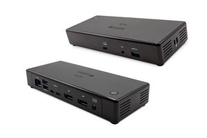 i-tec TB3CDUALDPDOCKPD notebook dock & poortreplicator Bedraad Thunderbolt 3 Zwart