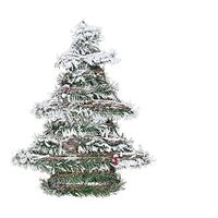 EDP Kerstboom van rotan met leds, 40 cm, meerkleurig