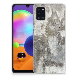 Samsung Galaxy A31 TPU Siliconen Hoesje Beton Print