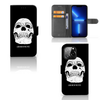 Telefoonhoesje met Naam iPhone 13 Pro Skull Eyes - thumbnail