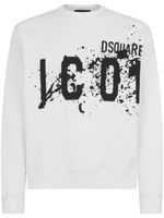 DSQUARED2 sweat en coton à logo imprimé - Blanc - thumbnail