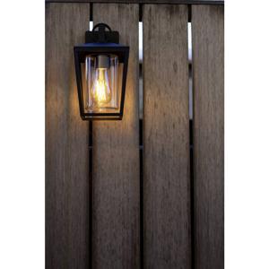 Lutec WEST 5207901012 Buitenlamp (wand) E27 Zwart