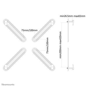 Neomounts LCD-snelsluiting Zwart