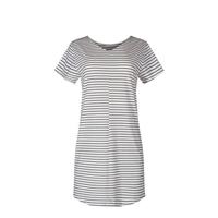 SKINY gestreept nachthemd wit/zwart
