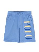 Ralph Lauren Kids short en coton à logo imprimé - Bleu