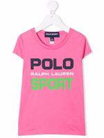 Ralph Lauren Kids t-shirt à logo imprimé - Rose - thumbnail