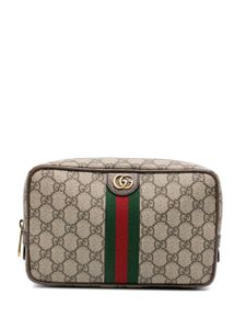 Gucci trousse de toilette Savoy en cuir - Marron