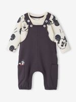 Disney® babyset katoenen T-shirt + tuinbroek denimgrijs