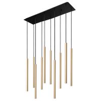 Nowodvorski Hanglamp Laser Brass 10 lichts L 78 cm B 20 cm zwart - messing - thumbnail