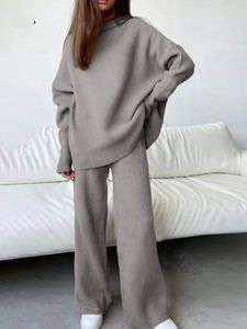 Casual Turtleneck Loose Two-Piece Set