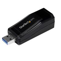 StarTech.com USB 3.0 naar Gigabit Ethernet LAN-adapter - 10/100/1000 NIC netwerkadapter - USB SuperSpeed naar RJ45 male/female - zwart