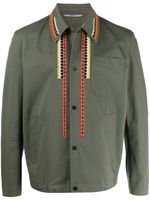 Valentino Garavani veste boutonnée à broderies - Vert