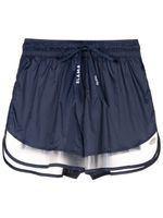 AMIR SLAMA GYM short de sport à taille haute - Bleu