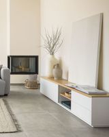 Kave Home Abilen TV meubel & entertainment center 2 lade(n) 3 schappen - thumbnail