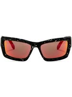 Palm Angels Eyewear lunettes de soleil Adin à monture rectangulaire - Noir