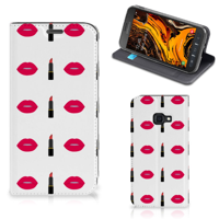 Samsung Galaxy Xcover 4s Hoesje met Magneet Lipstick Kiss